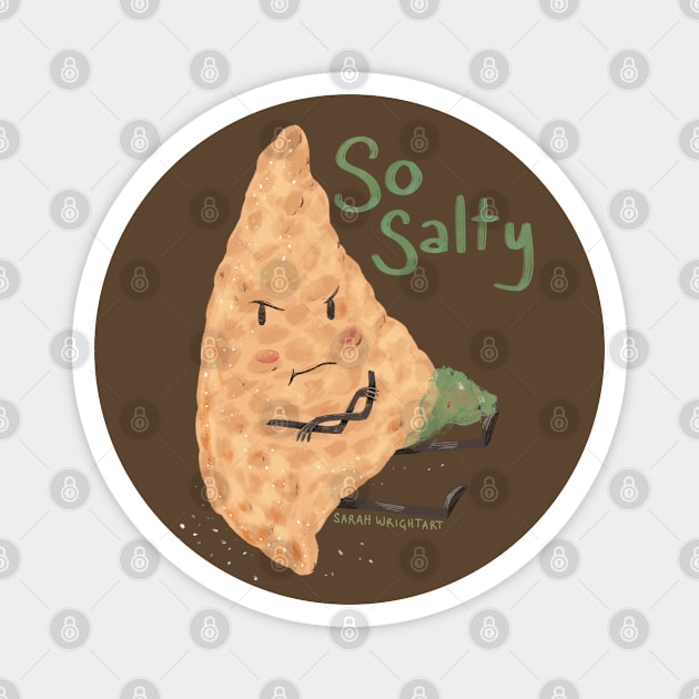 So Salty Chip Magnet by SarahWrightArt